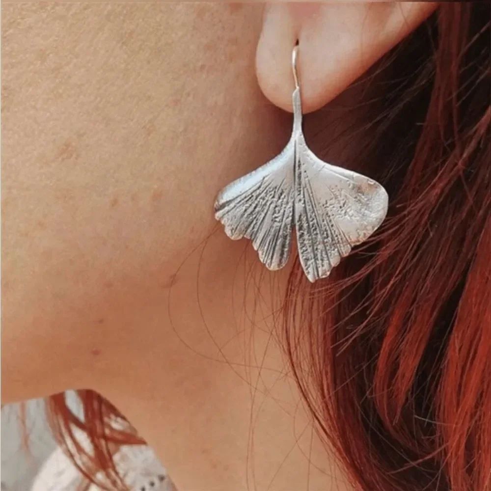 Ginkgo Leaf Earrings S1225